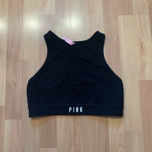 Victoria’s Secret Pink: Black High Neck Sports Bra
